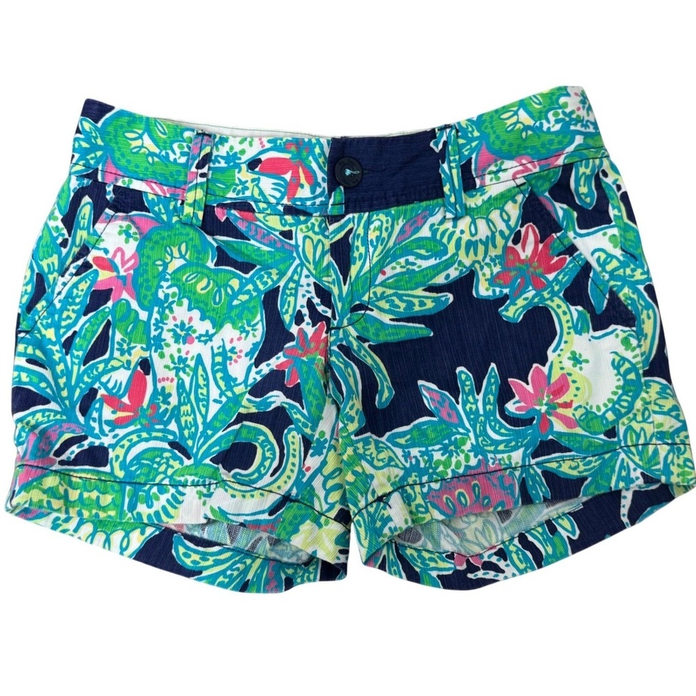 Lilly Pulitzer Callahan Shorts Women's Colorful Floral Print Garden Party
